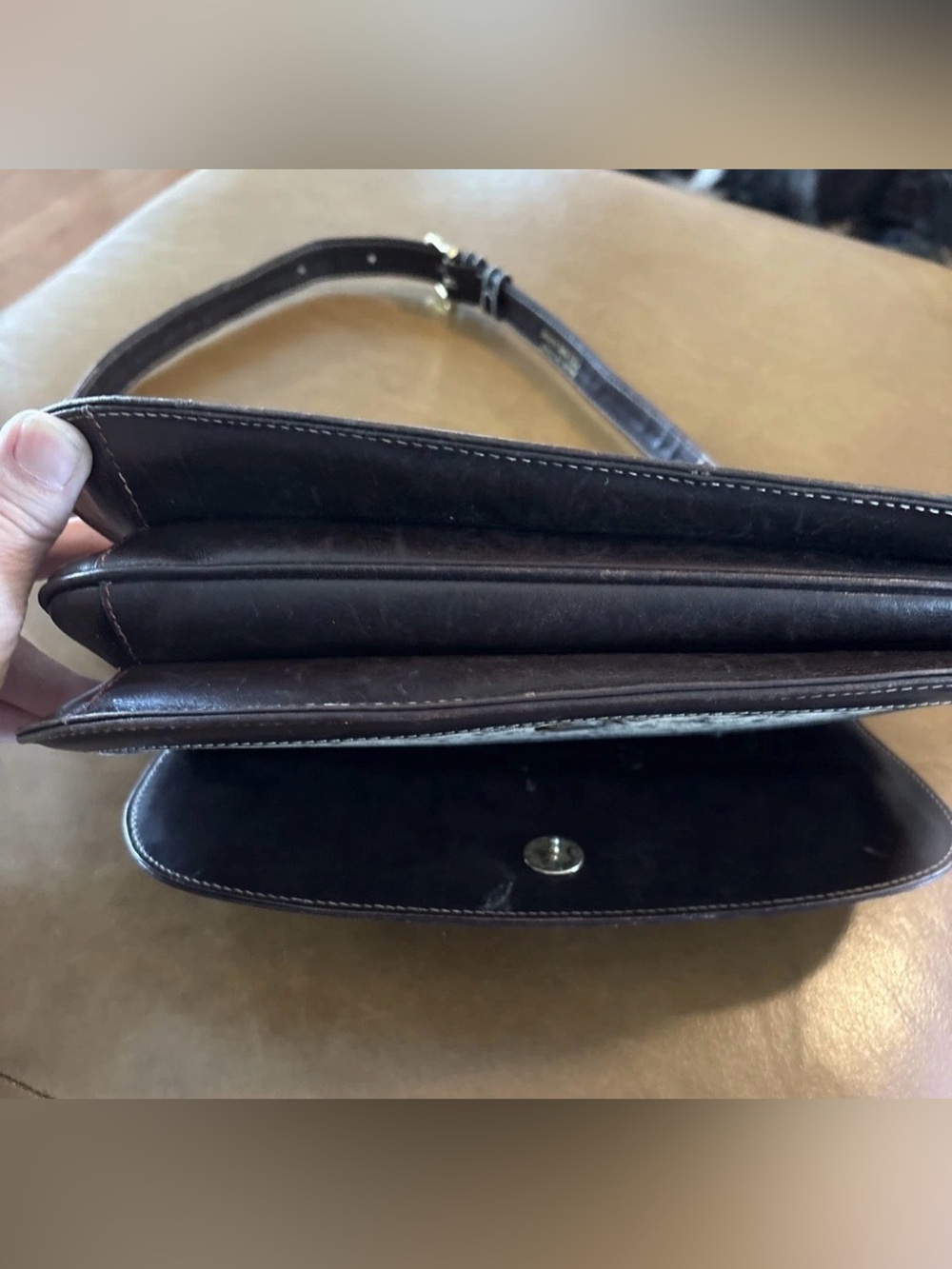 Vintage Celine Horsebit Canvas And Leather Shoulder Bag RARE - Picture 4 of 16